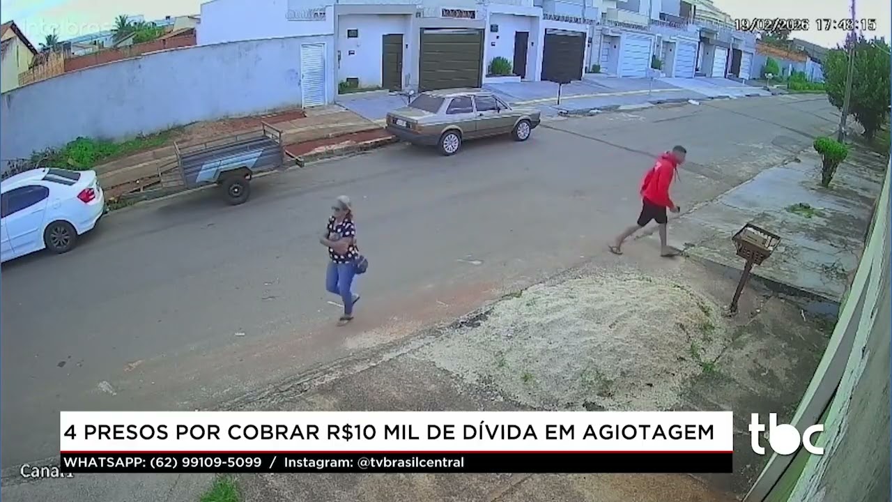 Jornal Brasil Central |20-02-26| 4 Presos por cobrar R$ 10 Mil em Divida de Agiotagem