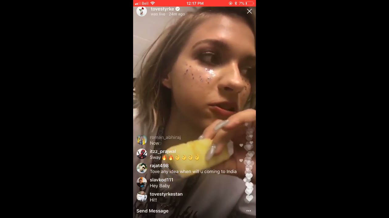Tove Styrke Instagram Live Stream - all about touring with Katy Perry (May 24th 2018)