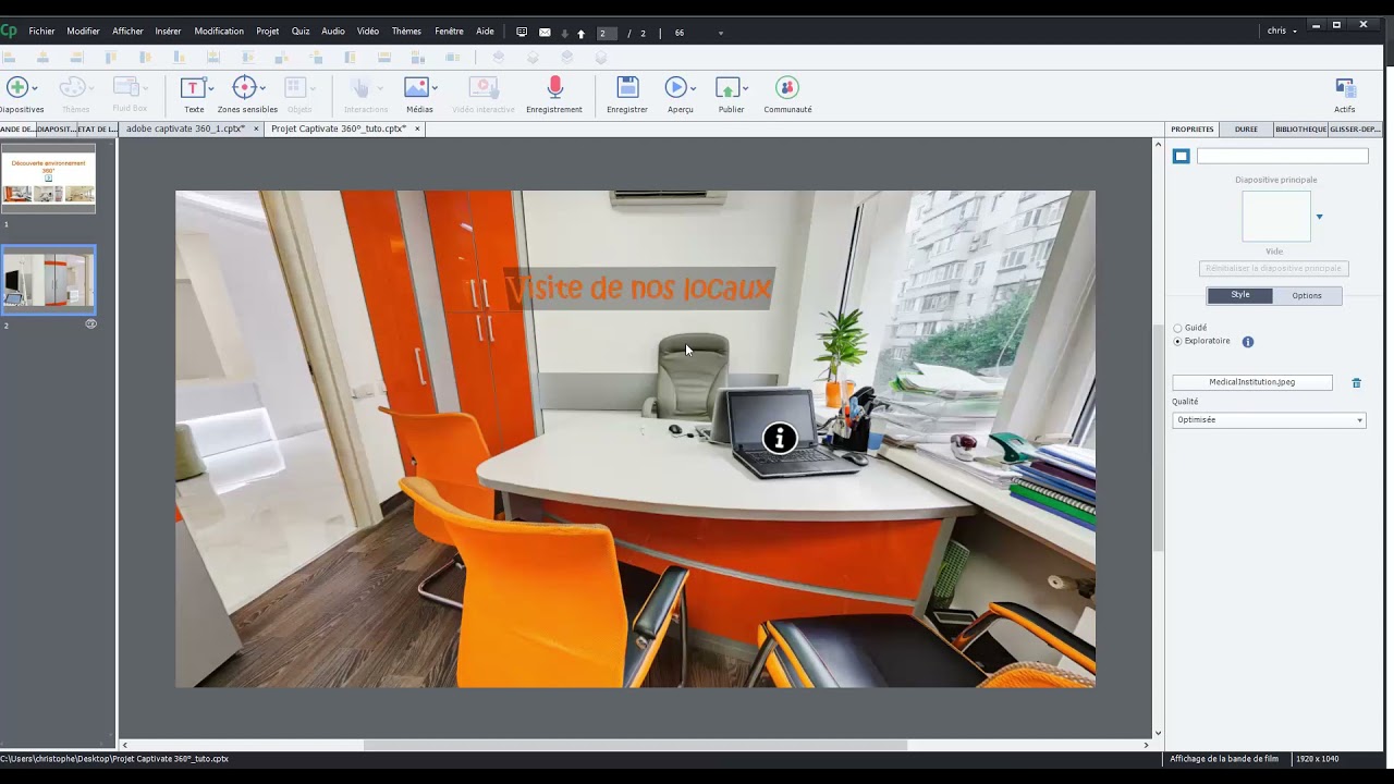 Adobe captivate 360 tuto de présentation