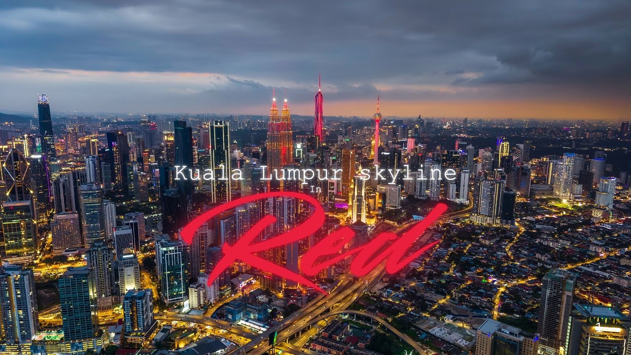 [ Aerial Hyperlapse ] Kuala Lumpur in Red - 4KUHD