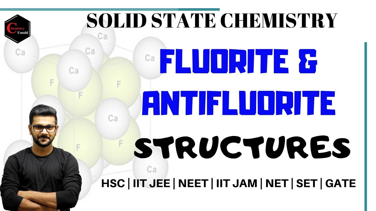 FLUORITE AND ANTIFLUORITE CRYSTAL STRUCTURE || SOLID STATES ||