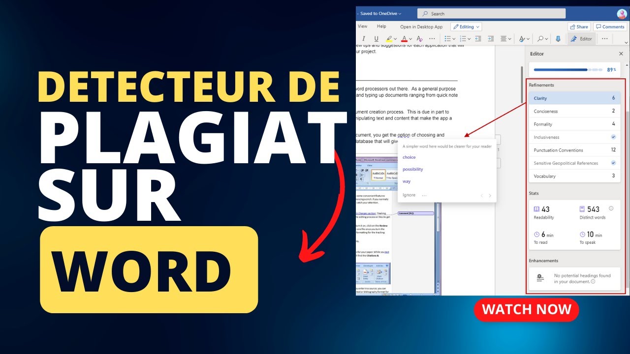 Comment détecter le plagiat et les fautes sur son document Word