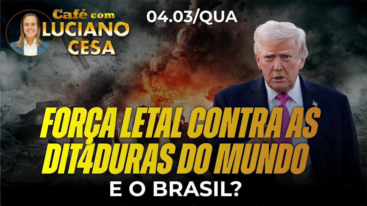 FOR&Ccedil;A LETAL CONTRA AS DITAD. do MUNDO. E O BRASIL? LUCIANO CESA CAF&Eacute;. Compartilhem!