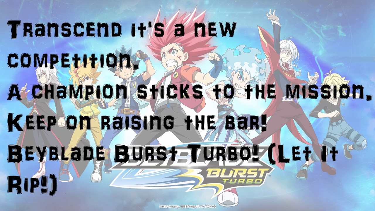 Beyblade Burst Turbo theme song with lyrics