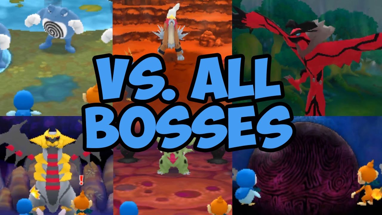 All Boss Fights - Pokemon Super Mystery Dungeon