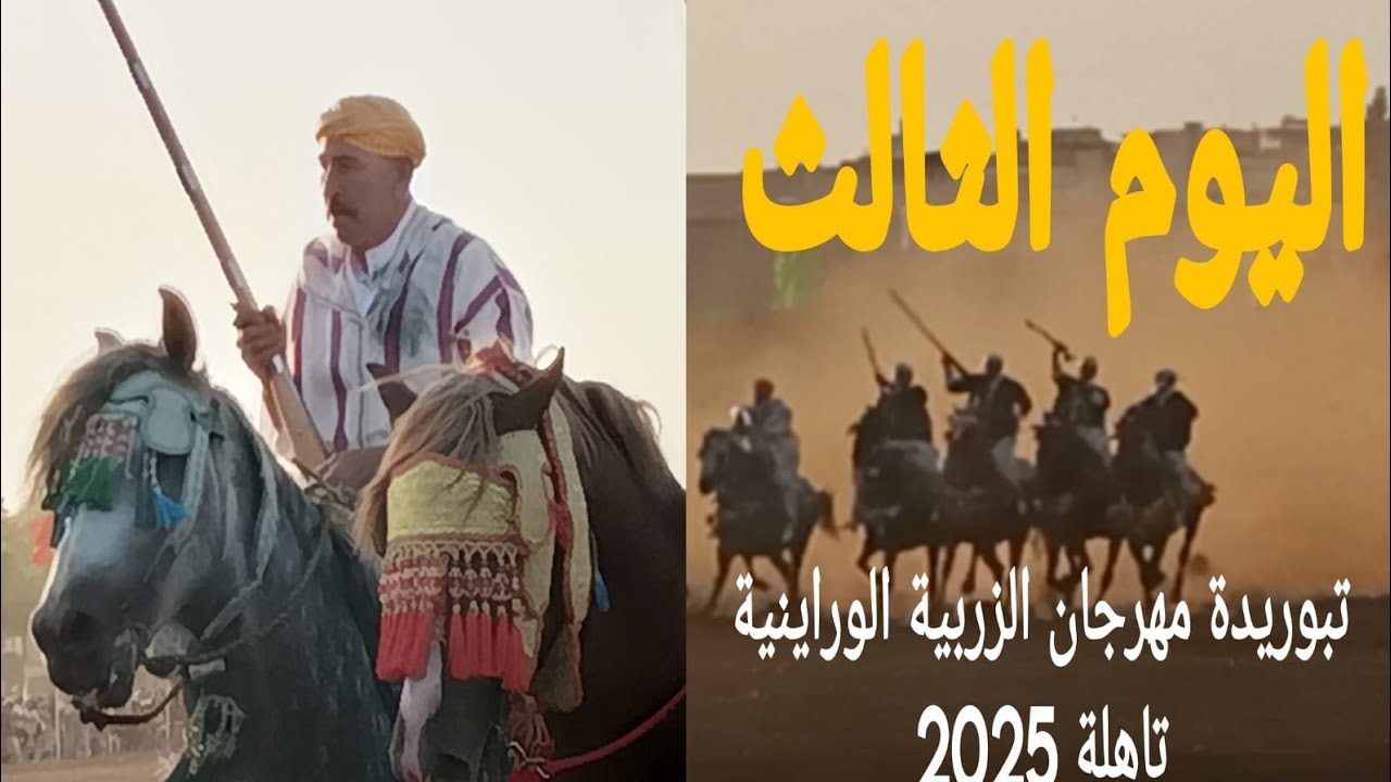 اليوم الثالث من تبوريدة مهرجان الزربية الوراينية تاهلة 2025 /فرسان وفروسية مغربية أصيلة 🐎 