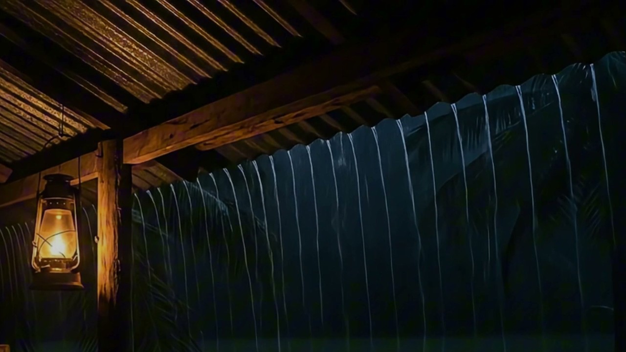 Powerful Rainfall on a Tin Roof | Overnight Deep Rest