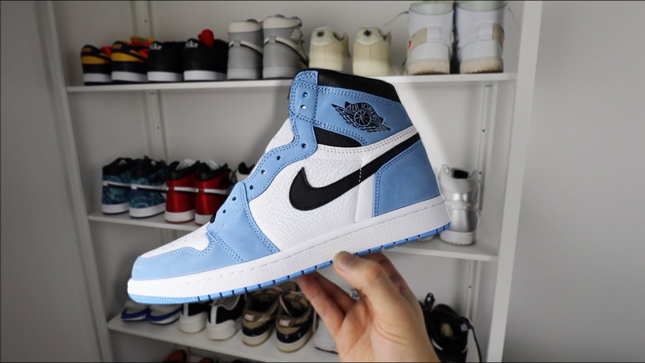 UNBOXING THE NIKE JORDAN 1 UNIVERSITY BLUE (REVIEW)