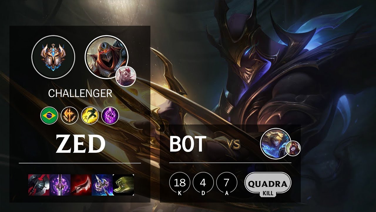 Zed Bot vs Ezreal - BR Challenger Patch 10.11