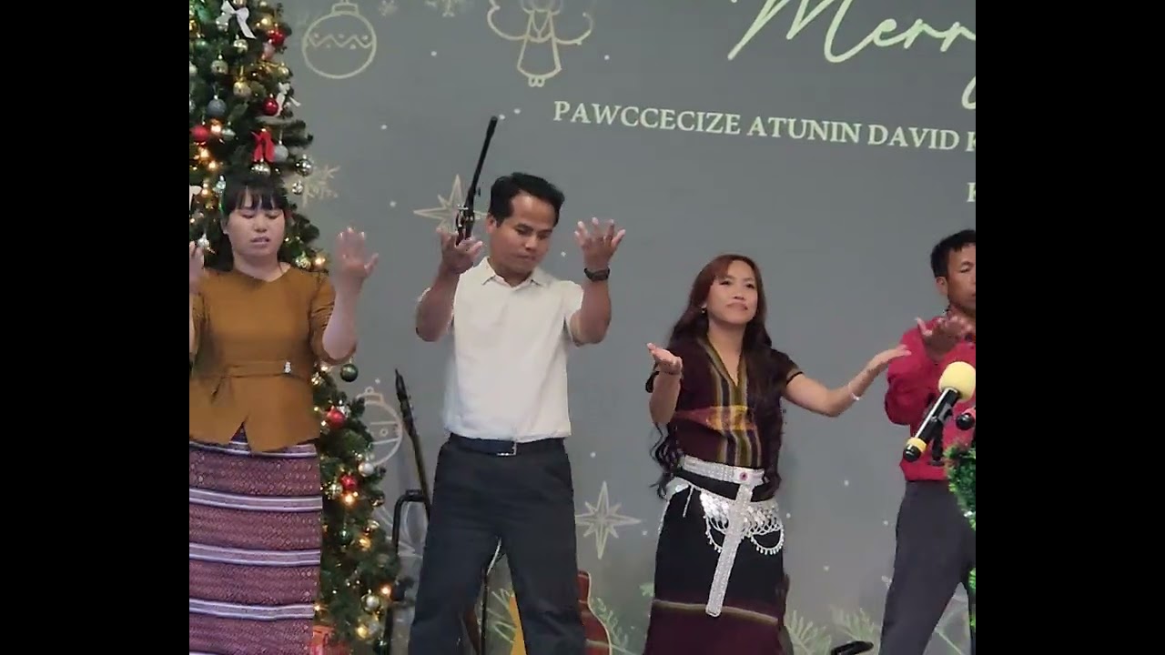 Lung Khin khua mi Xmas ni acting song an piah lio.25.12.25