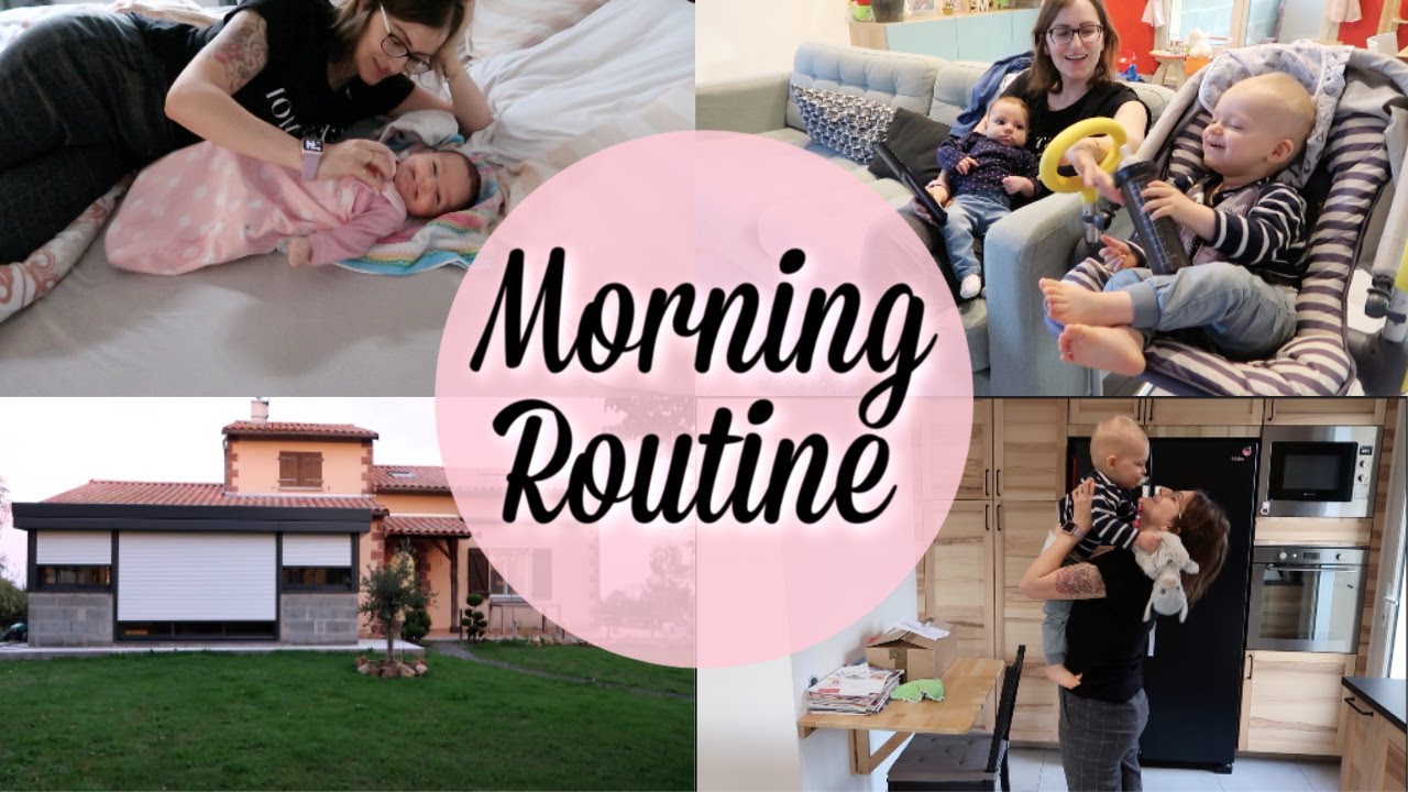 MORNING ROUTINE AVEC 3 ENFANTS EN BAS AGE