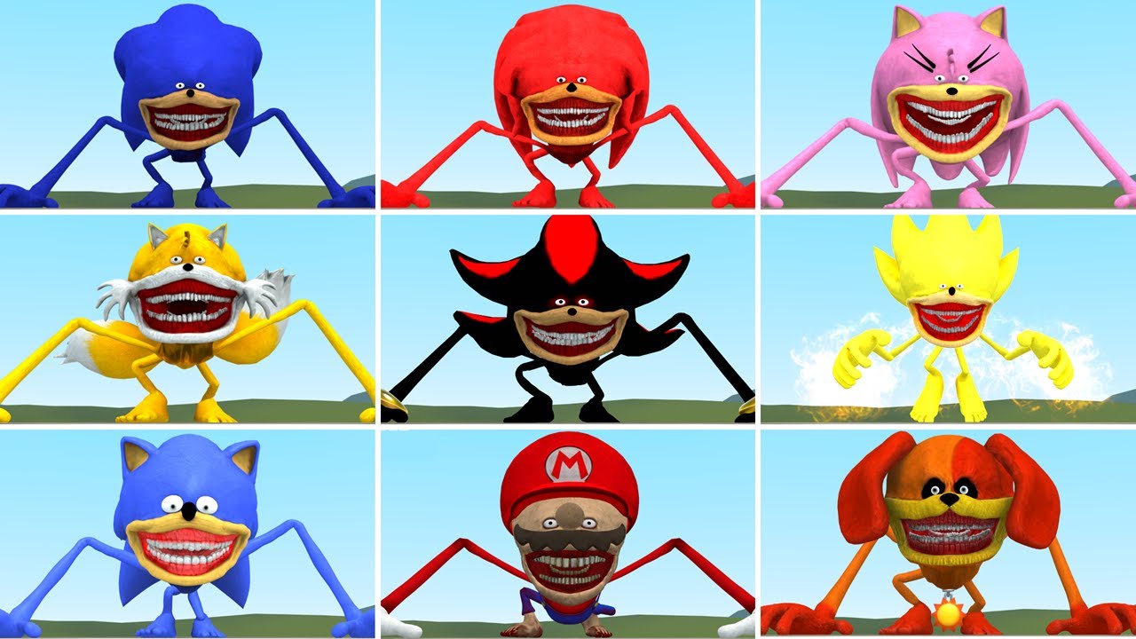 I Played DeathMatch Game With All The Sonic Tapes Family 3 in Garry's Mod