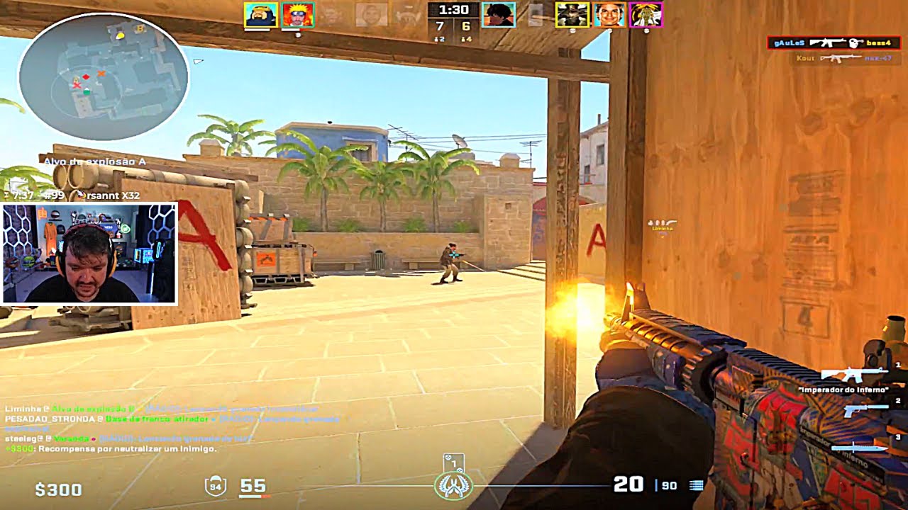 GAULES, LIMINHA, BT0, NAK E STEELEGA JOGANDO CS:2 (28/11/23) #550