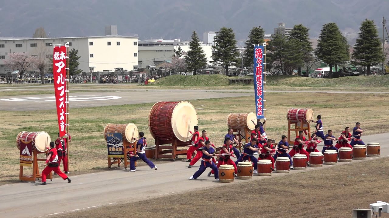 松本駐屯地創設65周年記念行事 太鼓演奏