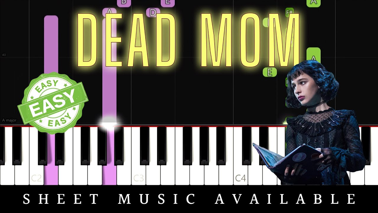 Beetlejuice, the Musical - Dead Mom (Easy Piano Tutorial)