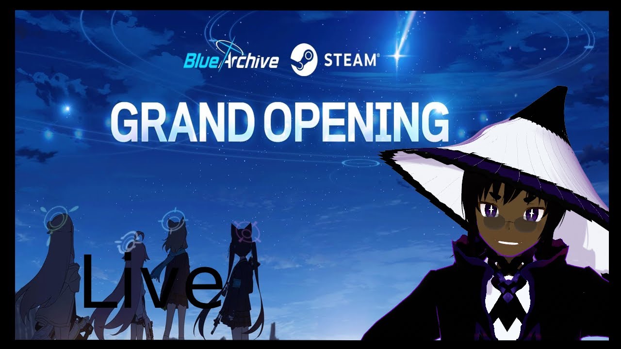 Blue Archive is on steam! |  Blue Archive Live stream #1  #ENVtuber #Vtuber #live