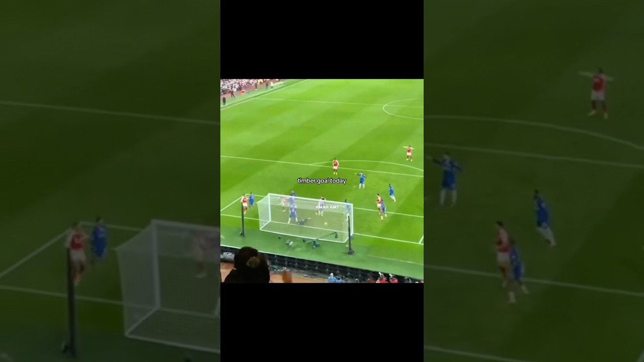 Jurrien Timber header goal wins it for Arsenal vs Chelsea #arsenal #chelsea #jurrientimber #saliba