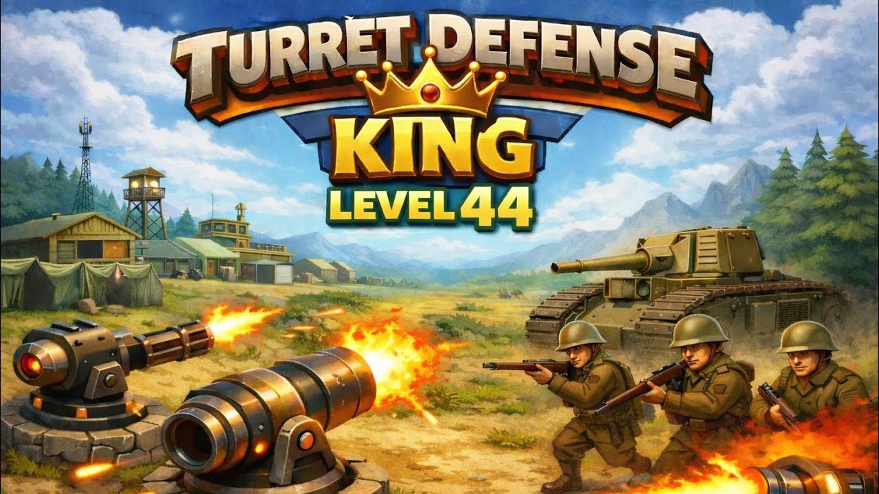 Turret Defense King level 44 walkthrough (Perfect play)