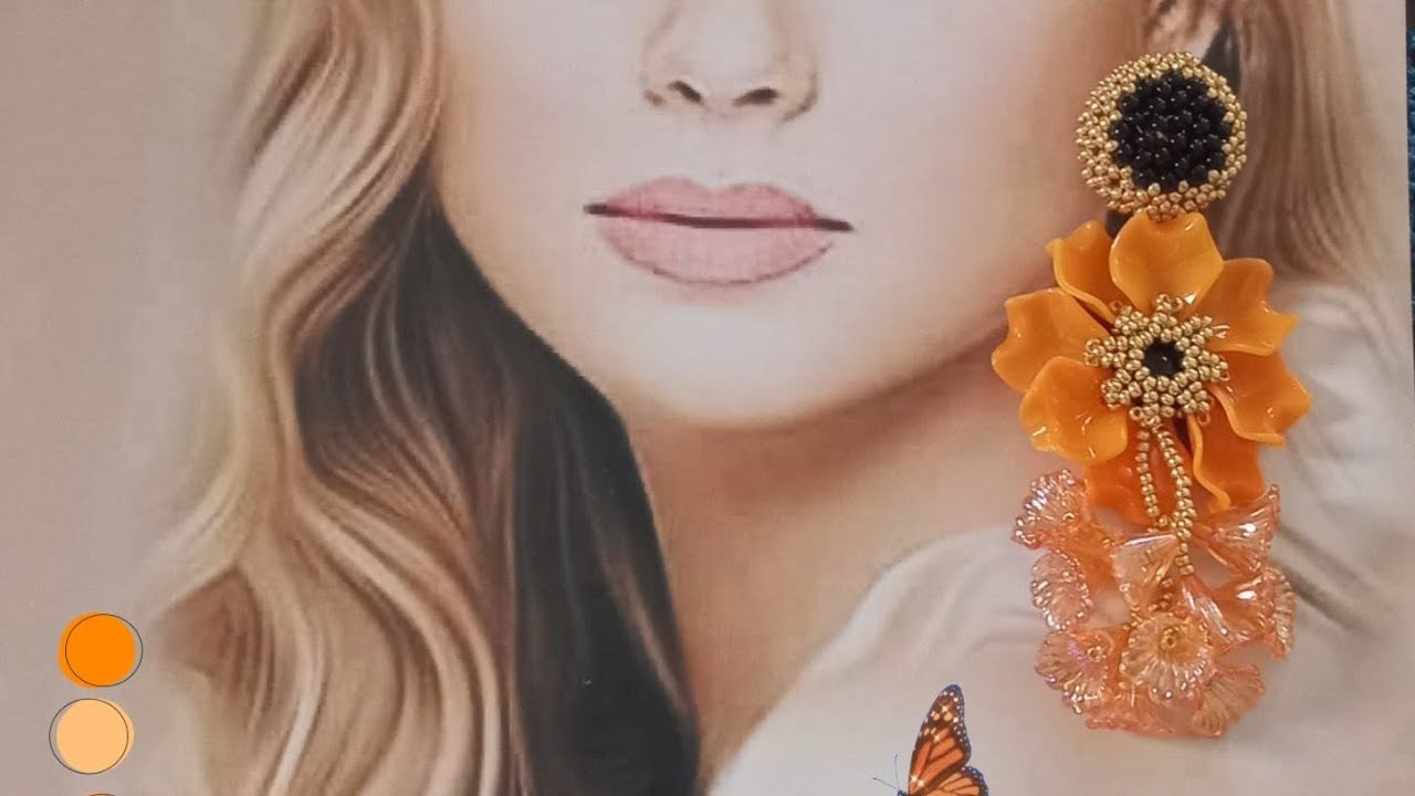 Aretes de pétalos Loraine 2da. parte