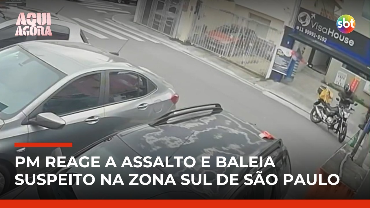 PM atira em suspeito durante tentativa de assalto perto de consulado dos EUA em SP | #AquiAgora