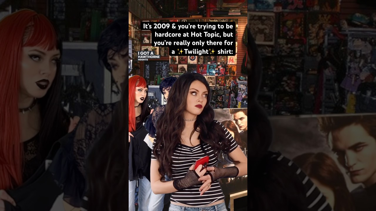 Trying to be hardcore at Hot Topic in the #2000s, but you&rsquo;re really just a Twilight poser #nostalgia