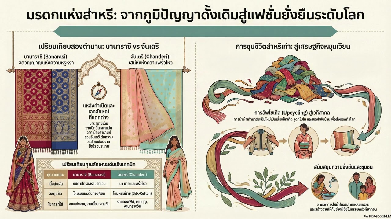 ส่าหรีบานาราสี จันเดรี และทางรอดด้วยอัพไซเคิล