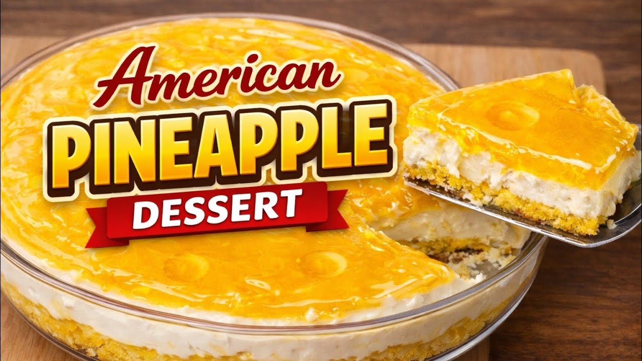 Delicious American PineApple Dessert.😋 | Quick & Unique.