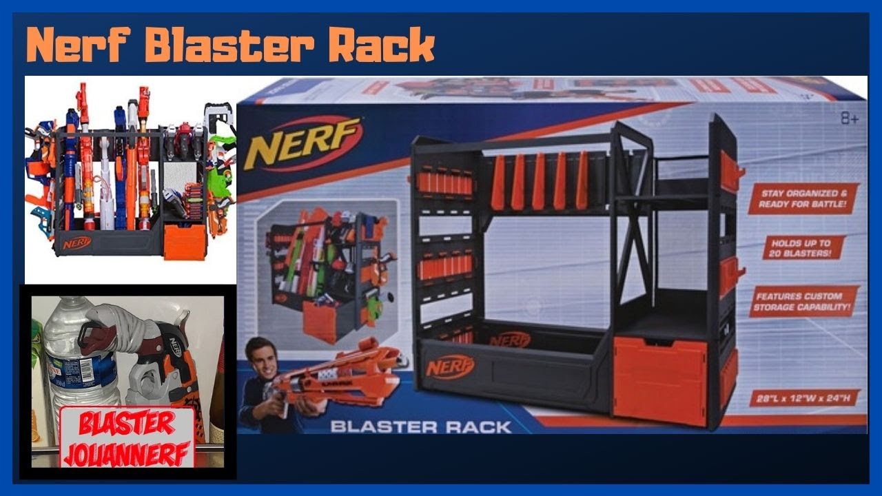 [REVUE] NERF BLASTER RACK, Fragile mais bien pour moins de 20 nerf. En Français fr.