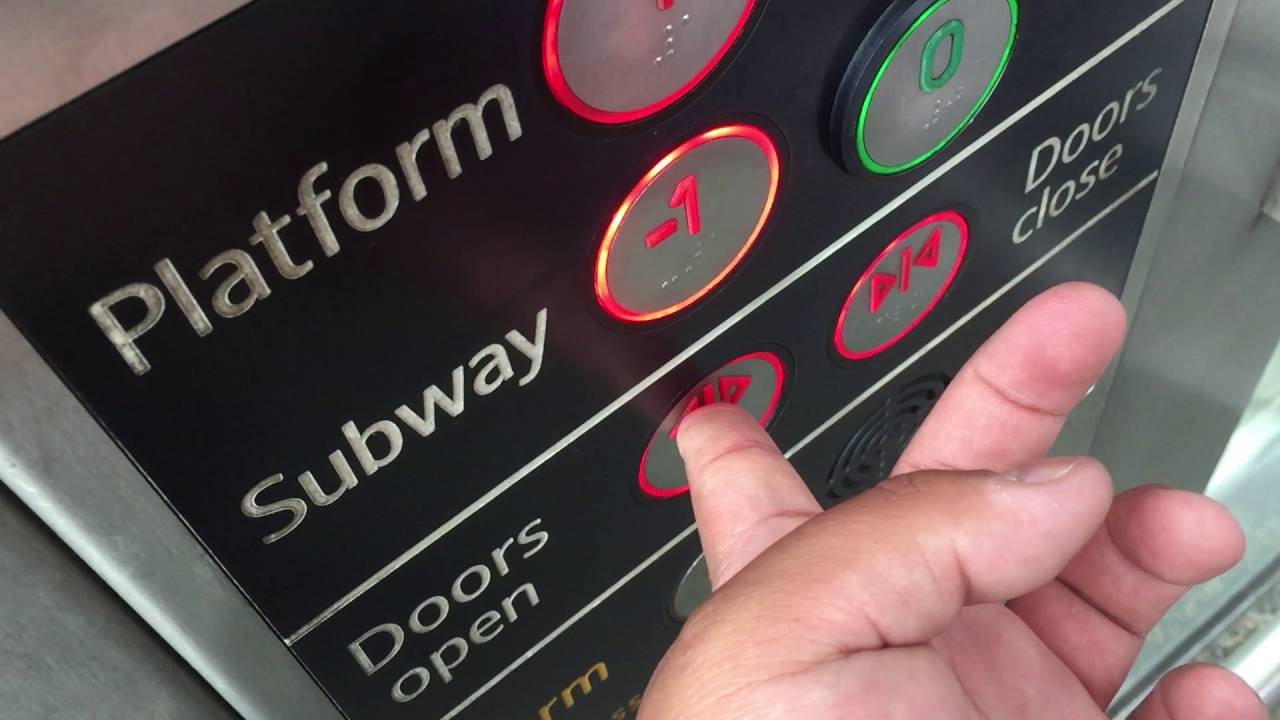 Lifts up to platforms at St  Pancras International train station London United Kingdom MOV