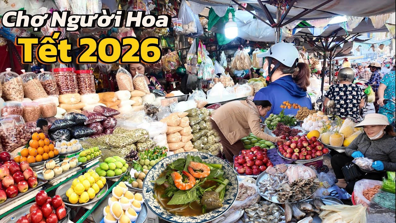 Lạc Lối Vào Chợ Bình Tiên Của Người Hoa Ở Sài Gòn ,Tôm Khô ,Trái Cây Hải Sản Tươi Ngon Tết 2026 