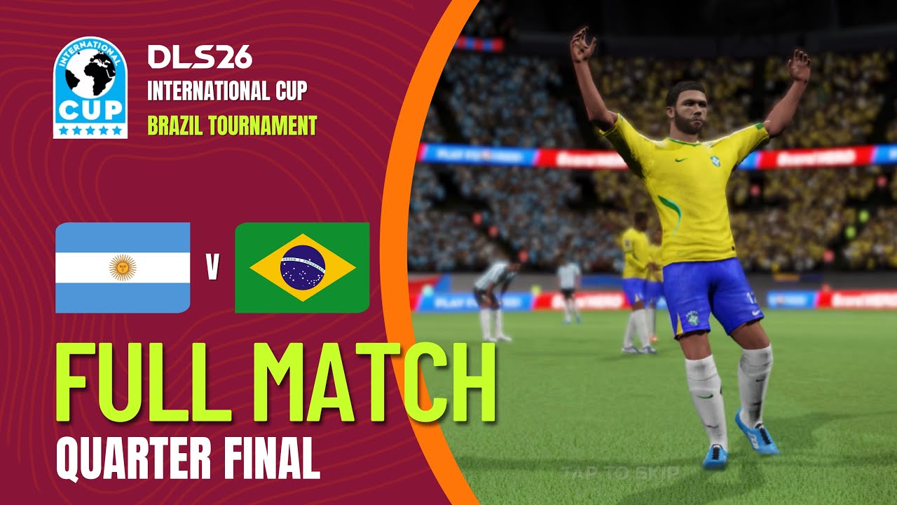 Argentina vs Brazil | INTERNATIONAL CUP | DLS26 
