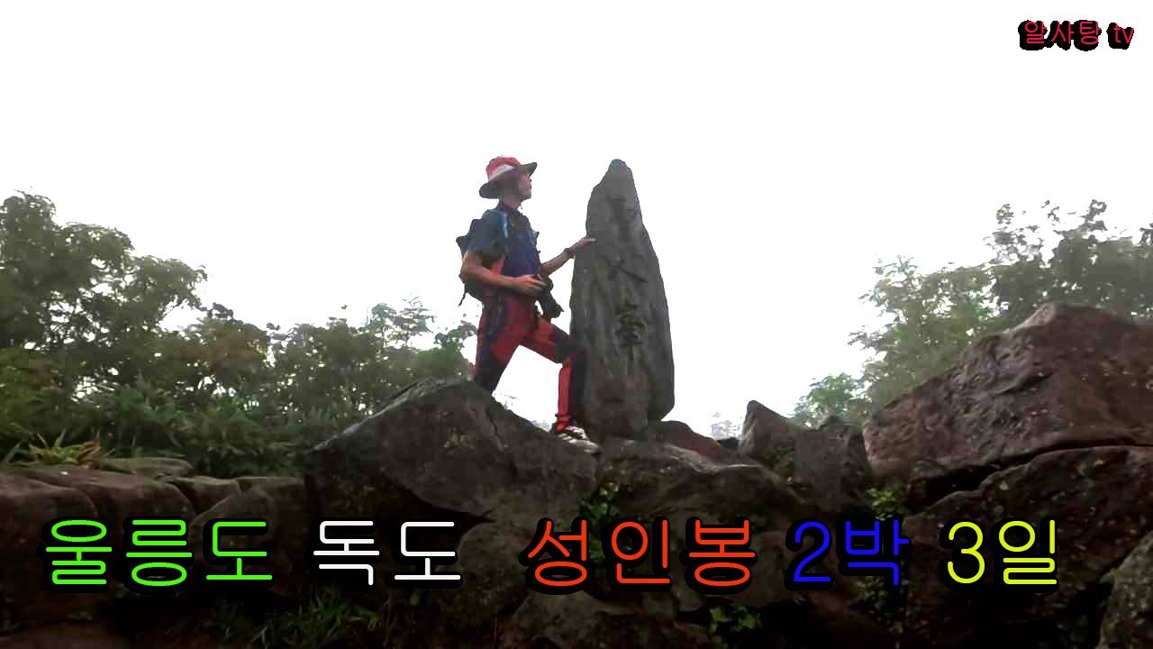 달콤한 2박3일  울릉도 성인봉 산행 안개 자욱한 천국의 계단