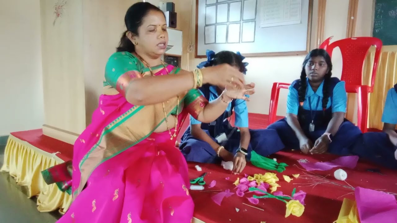 शाळा सांगुळवाडी नं. 1 सौ. स्नेहलता राणे गुलाबाची सुंदर फुले कार्यानुभव 👍