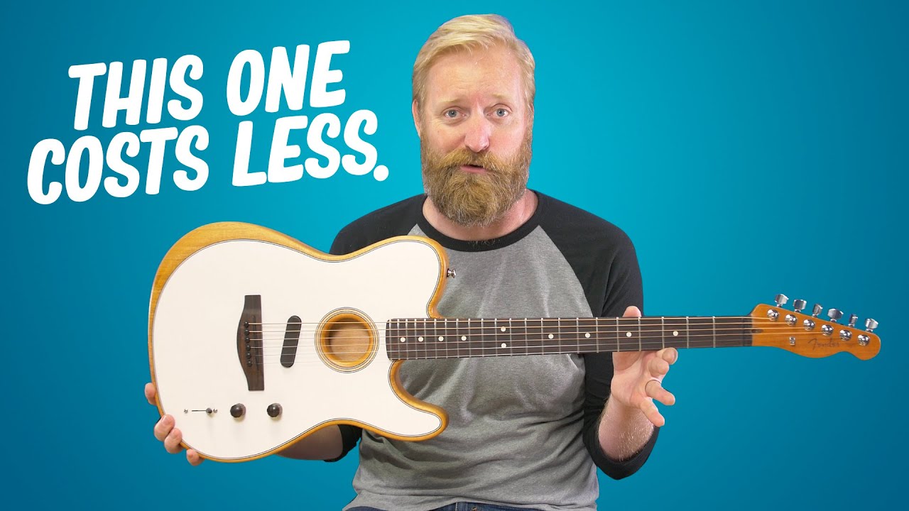 Fender MIM Acoustasonic Player  Telecaster - How does it compare to MIA? + experimenting with pedals