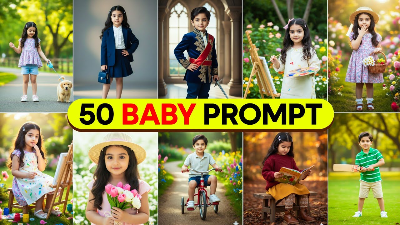 50 New Baby AI Photo Editing in Gemini | Trending Kids AI Photo Kaise banaye | Baby Ai Photo Prompt 