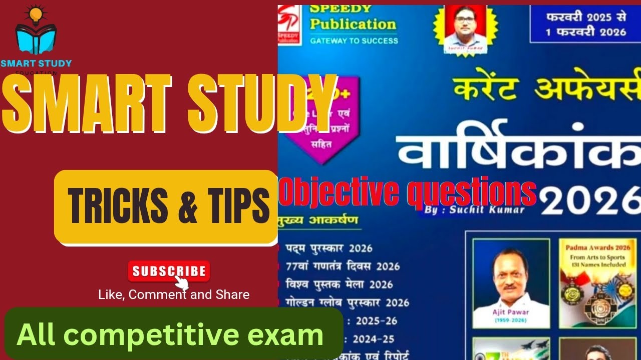 Current affairs speedy 2026 objective questions..          all exam current affairs 