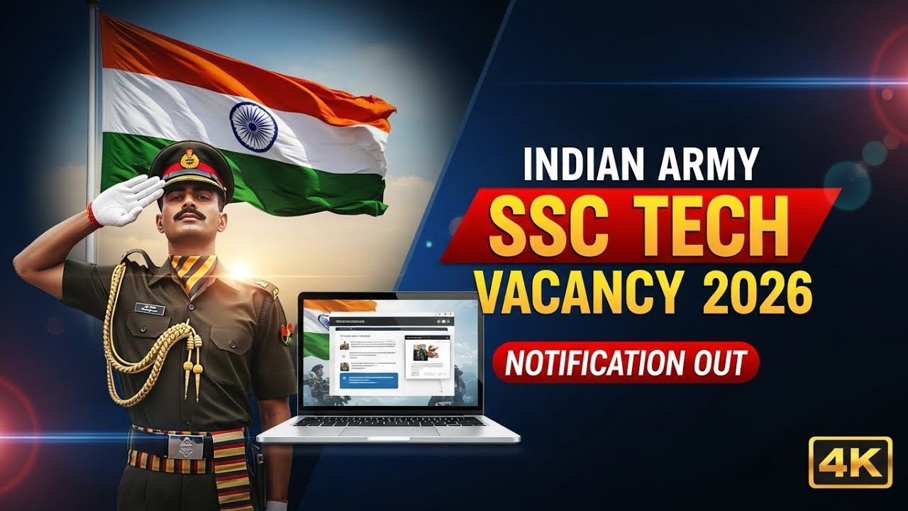 Indian Army SSC Tech 2026 | 350 Vacancy | Online Form, Eligibility & Selection