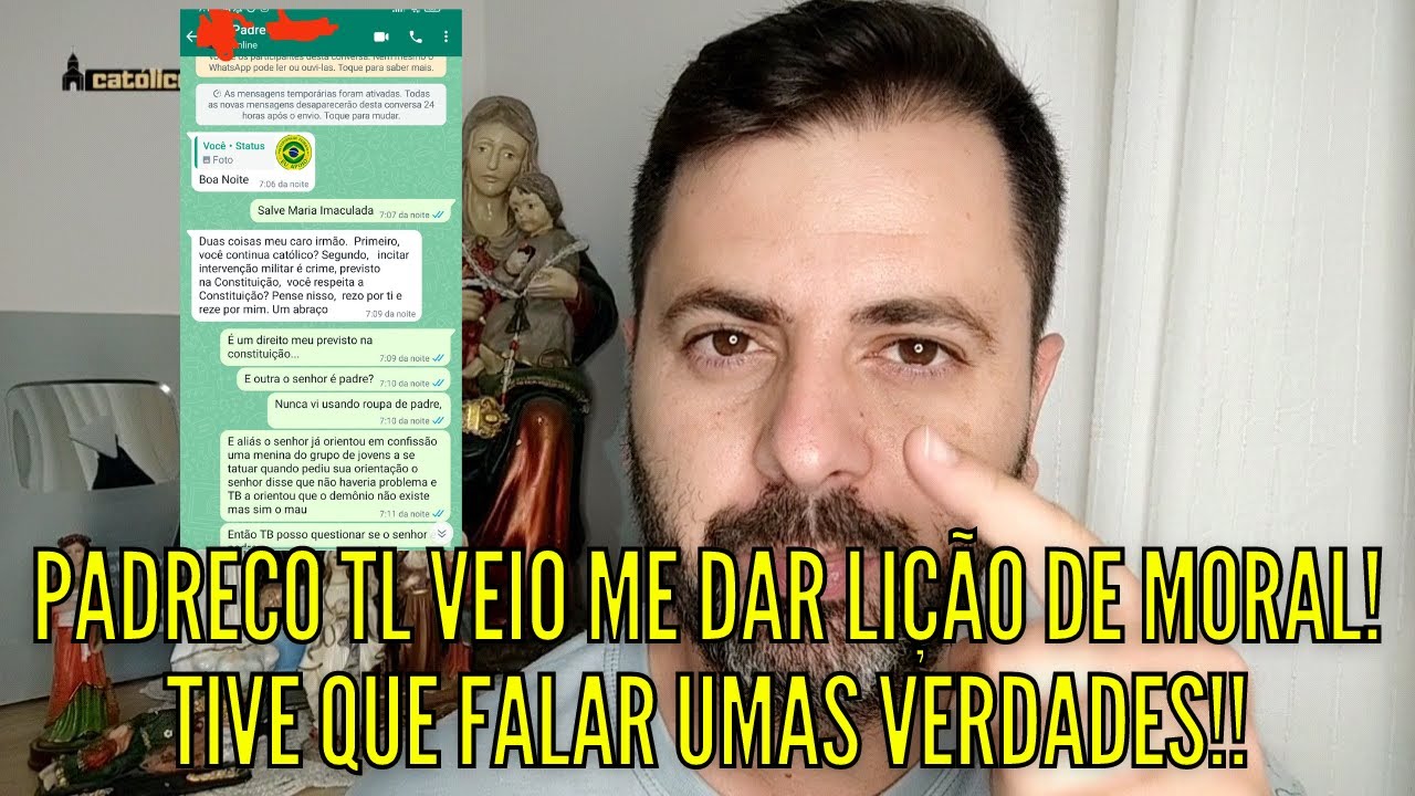 PADRECO TL VEIO ME DAR LI&Ccedil;&Atilde;O DE MORAL!! TIVE QUE DIZER UMAS VERDADES A ELE!!!