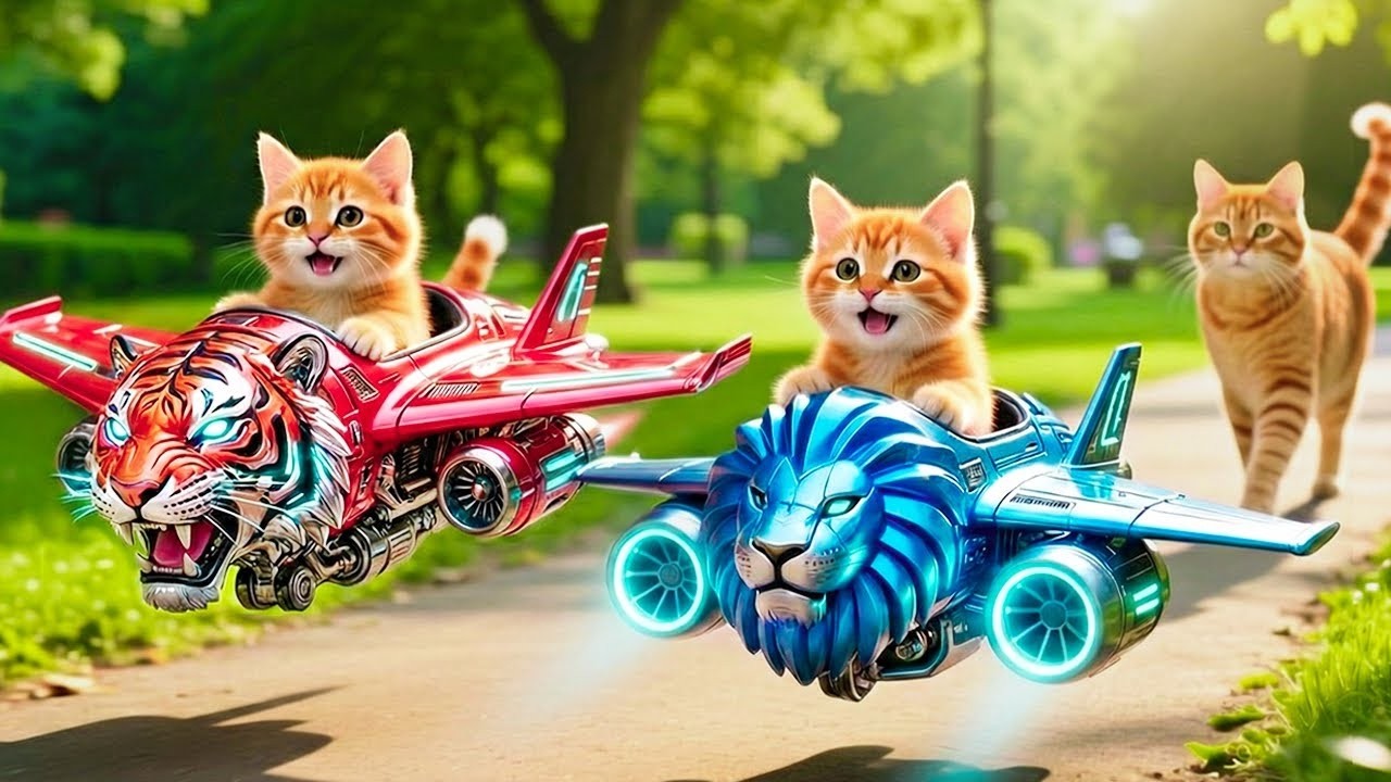 Mama Cat Trims Fur on the Farm and Makes Tiger Hat For Kittens At Home🐾🎩🐯