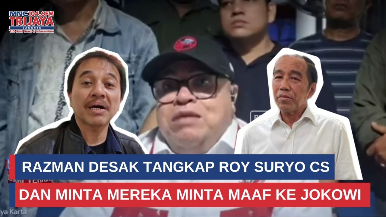 Razman Desak Penangkapan Roy Suryo Cs dan Minta Mereka Minta Maaf ke Jokowi | Trijaya Update
