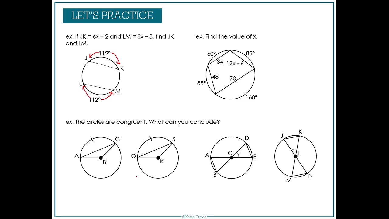 Arcs & Chords Notes Video Part 1