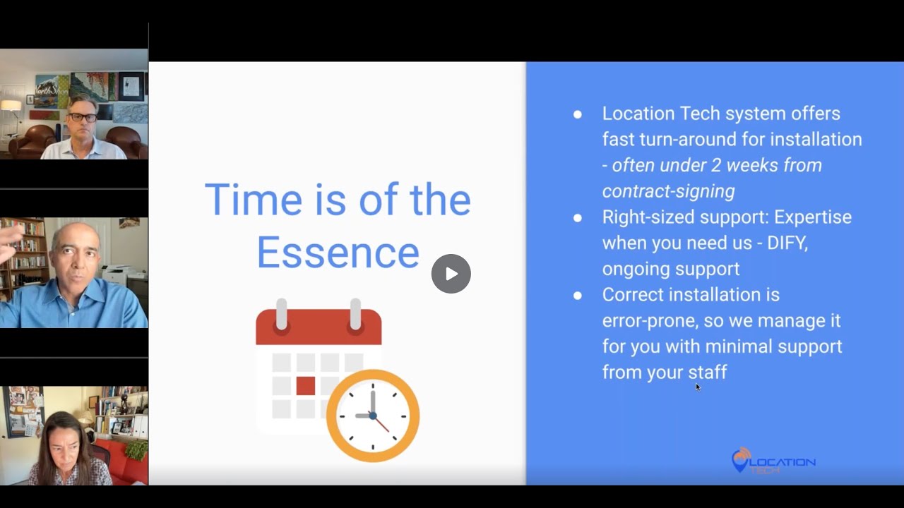 Location Tech | Because Time is of the Essence! Quick Install & Implementation Options