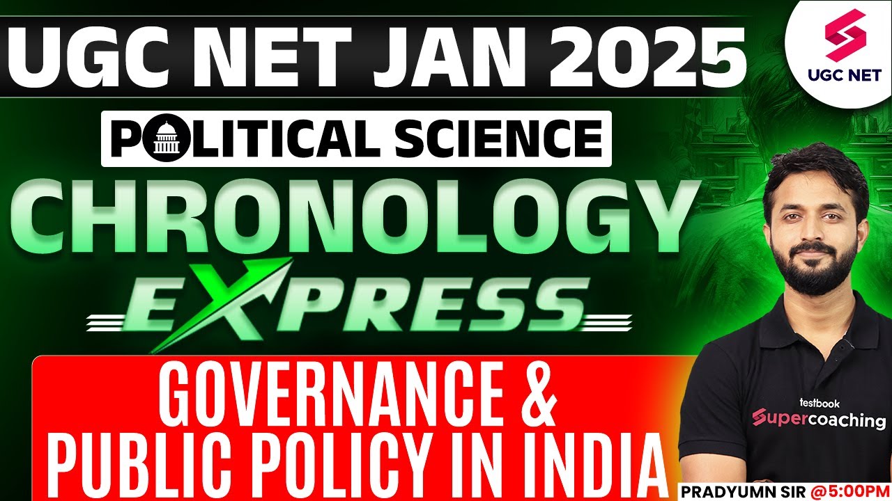UGC NET Political Science Classes 2024 | Governance & Public Policy in India UGC NET | Pradyumn Sir