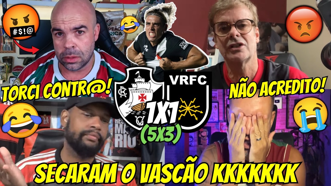 🤬REAÇÕES DOS RIVAIS E FLAMENGUISTAS SECANDO O VASCÃO | REACT VASCO 5 X 3 VOLTA REDONDA VAMOS RIR KKK