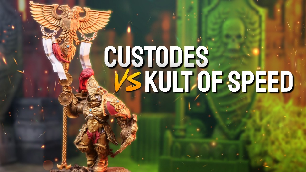 Custodes vs Orks Kult of Speed! - A Live Warhammer 40k Battle Report