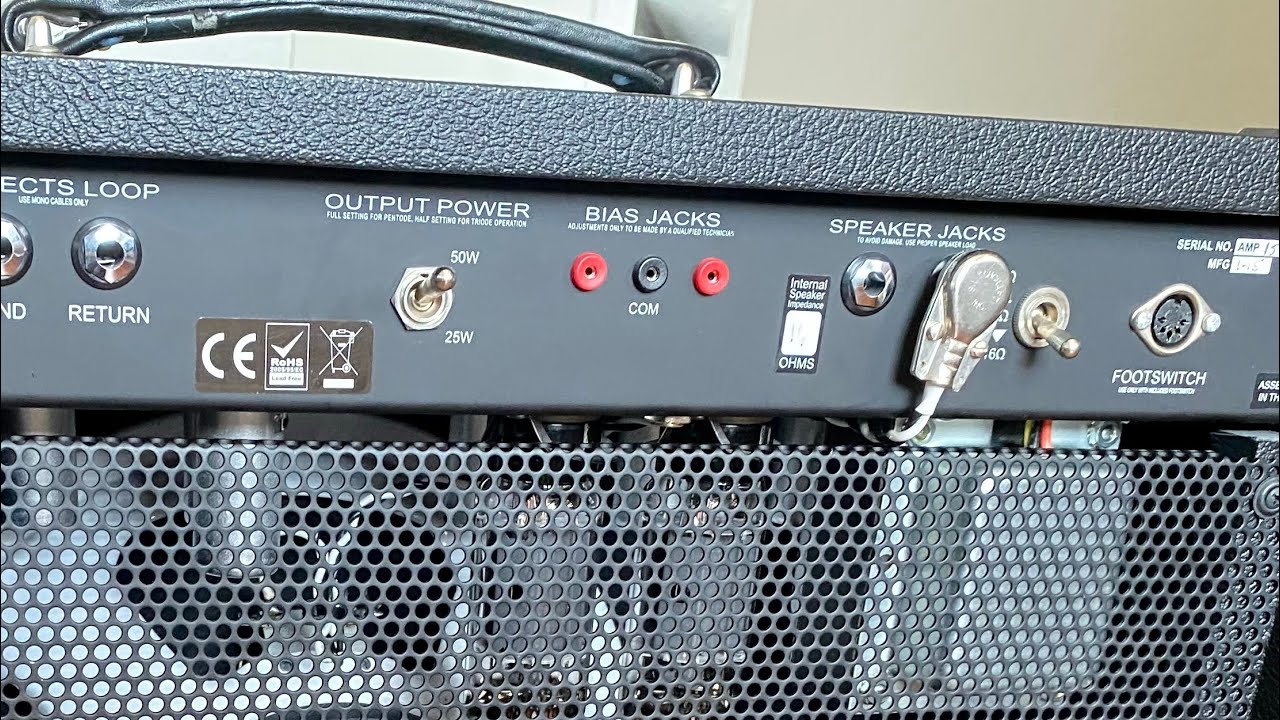 bias adjustment on a PRS Archon ( same method for most Paul Reed Smith amps )