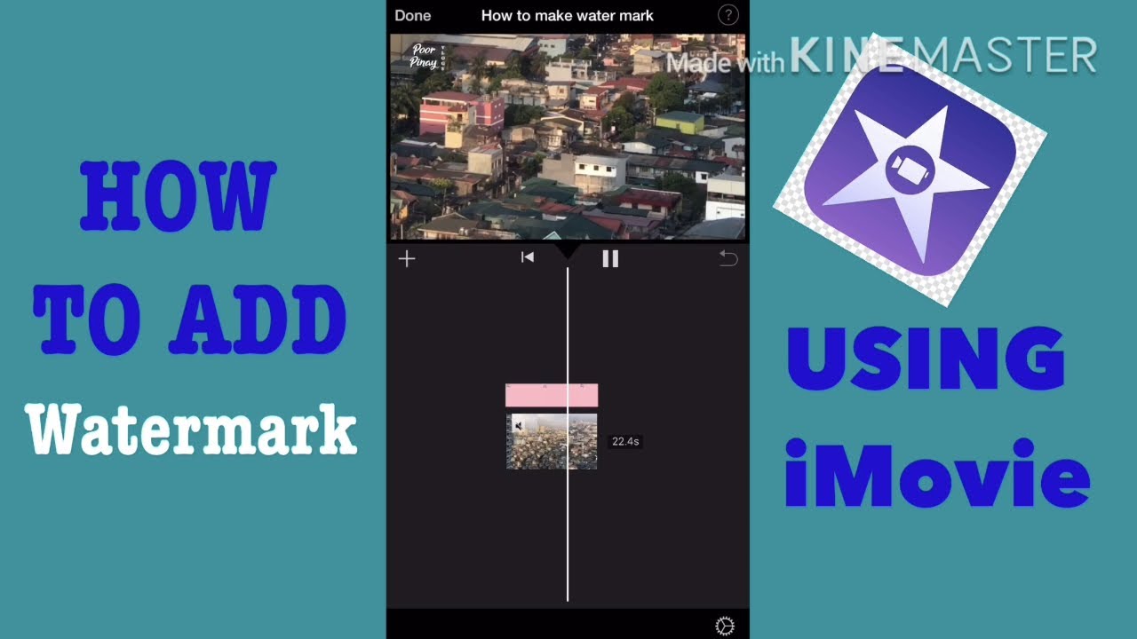 How to add watermark in your video using iMovie | Easy and simple way