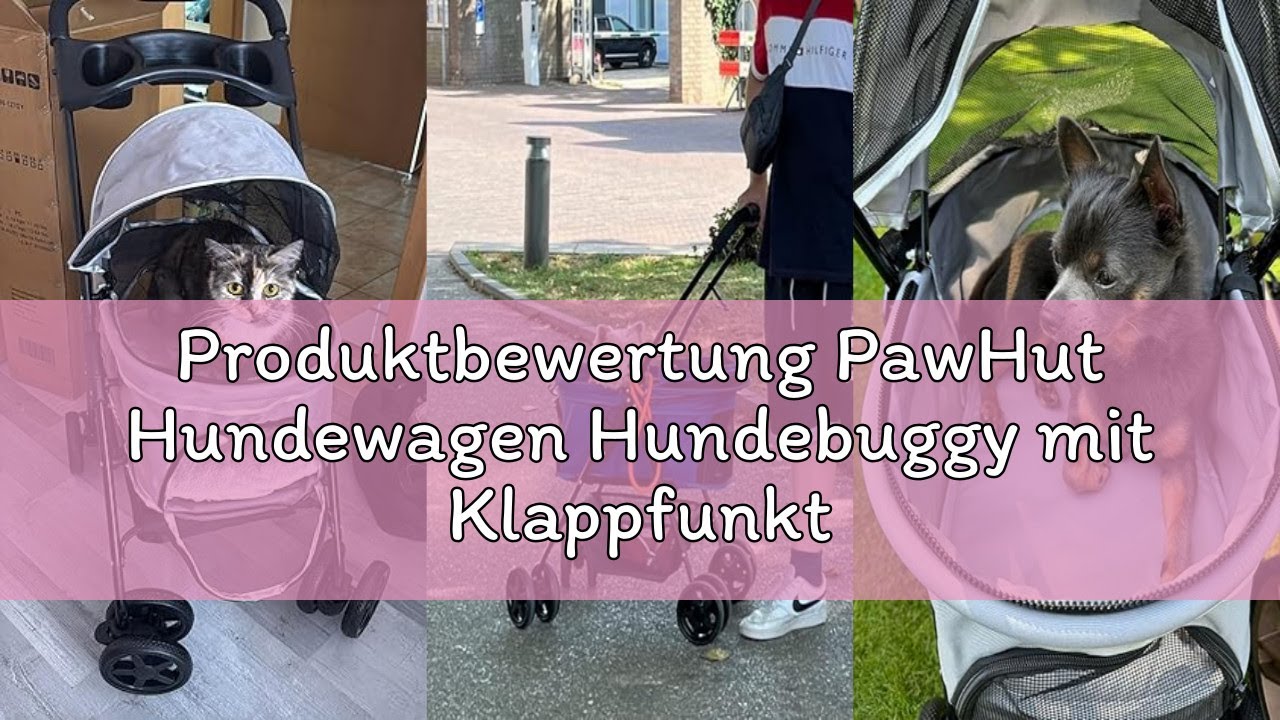Produktbewertung PawHut Hundewagen Hundebuggy mit Klappfunktion Pet Stroller für kleine Hunde und Ka