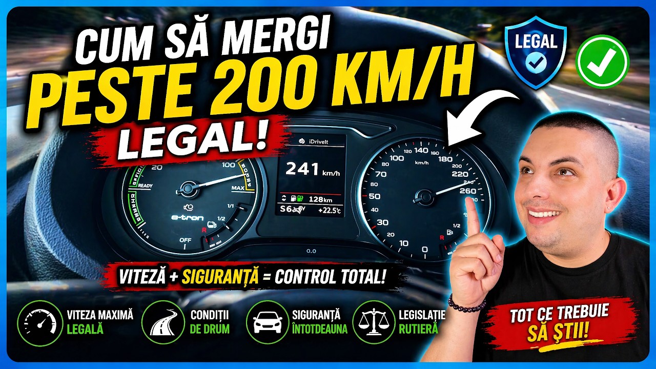 Viteza maximă legală cu care poți să conduci un autoturism, pe drumurile publice | #Csaba
