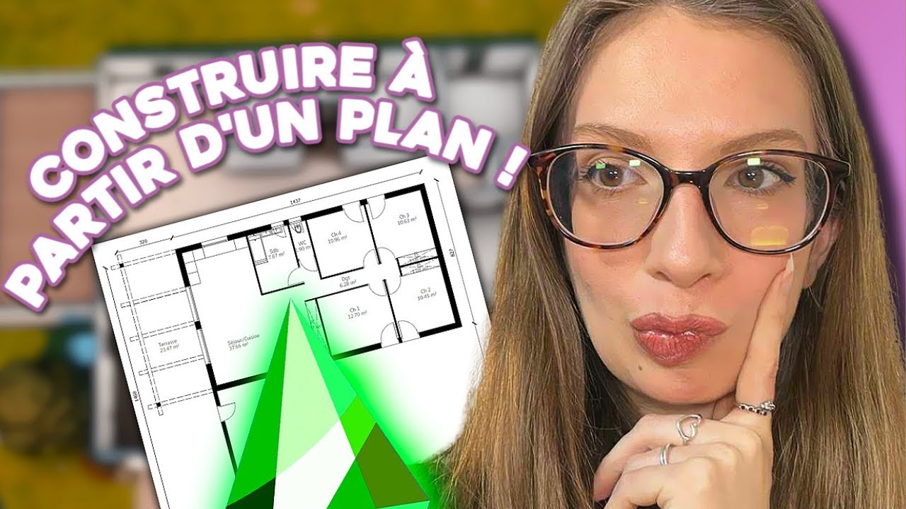 Je construis une maison à partir d'un plan ! Sims 4 Challenge Construction
